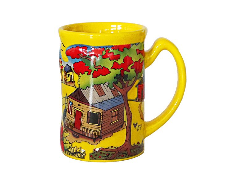 15oz 3D Embossed Art Ceramic Mug factory